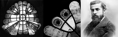 vitral de la cripta de la colonia guell